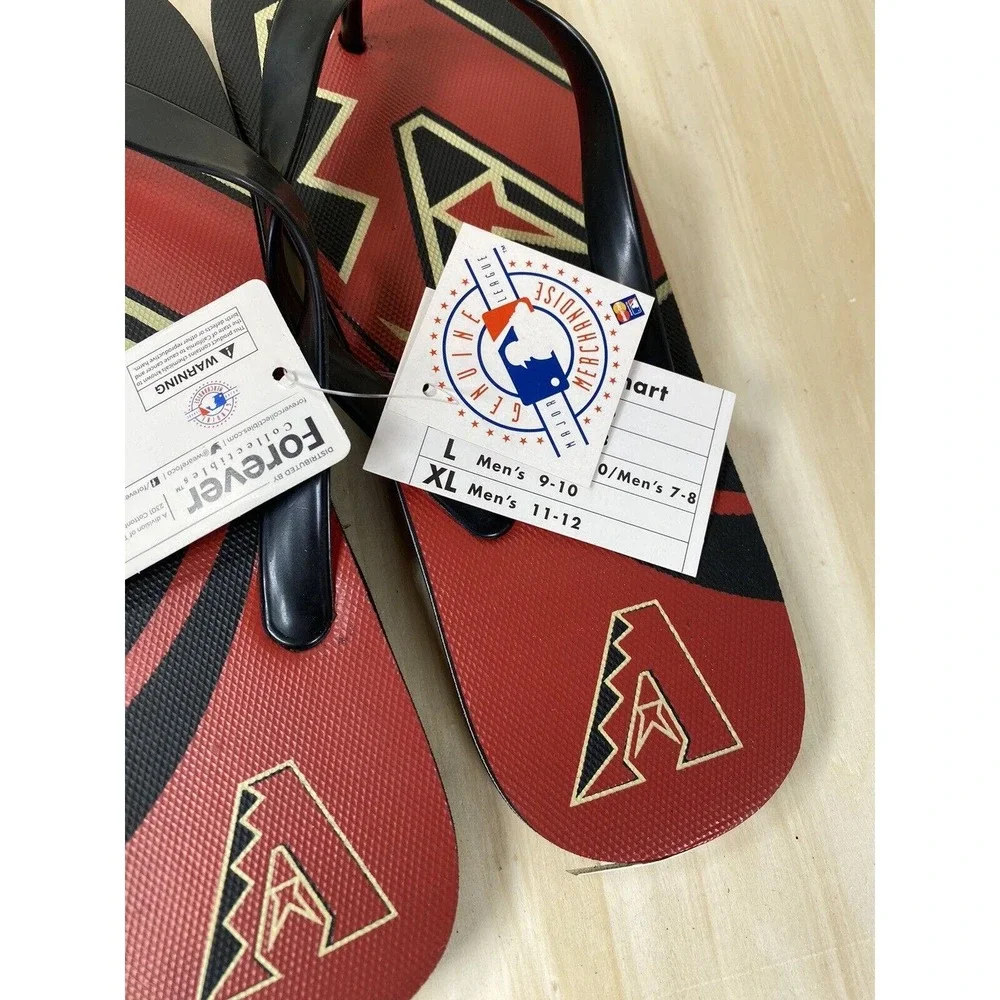 Arizona Diamondbacks MLB Baseball Flip‎ Flops Team Logo NWT Various Sizes Unisex